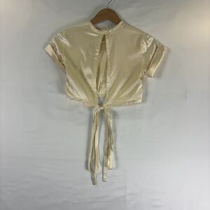 Orseund Iris White Crop Top